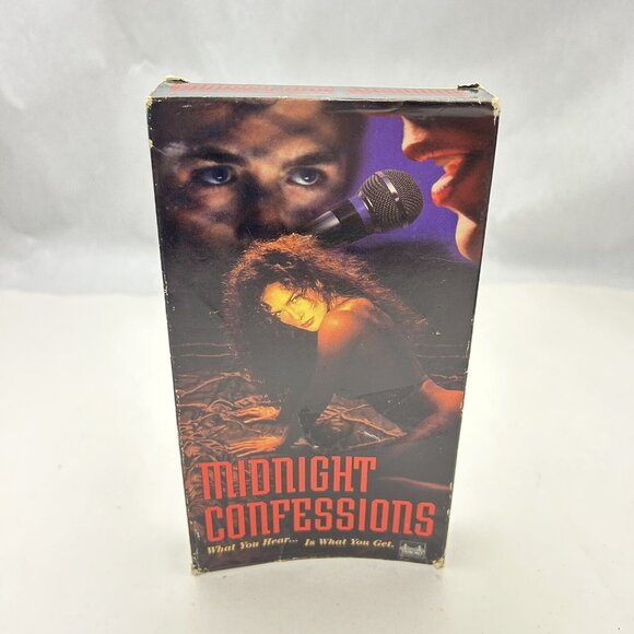 Media Midnight Confessions Vhs Rare Unedited Version Carol Hoyt 1995